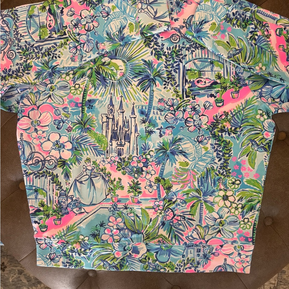 Lilly Pulitzer Multicolor Tropical Castle Print Sweatshirt - Pink, Blue, Green